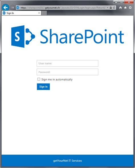 Sign in to SharePoint .